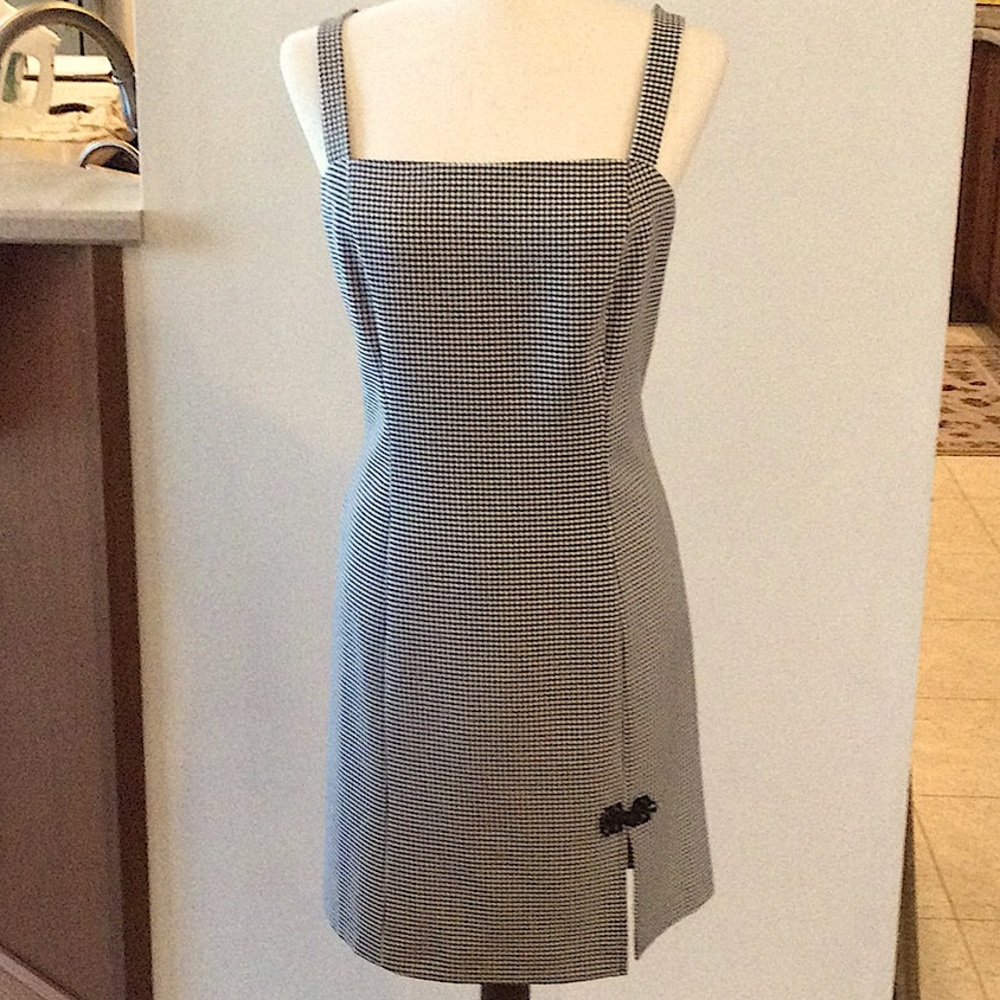 Fun Dawn Joy black & white dress with cropped short sleeve jacket